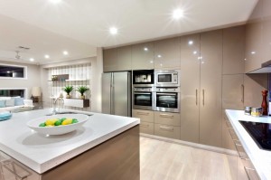 Modern-kitchen-area-illuminated   